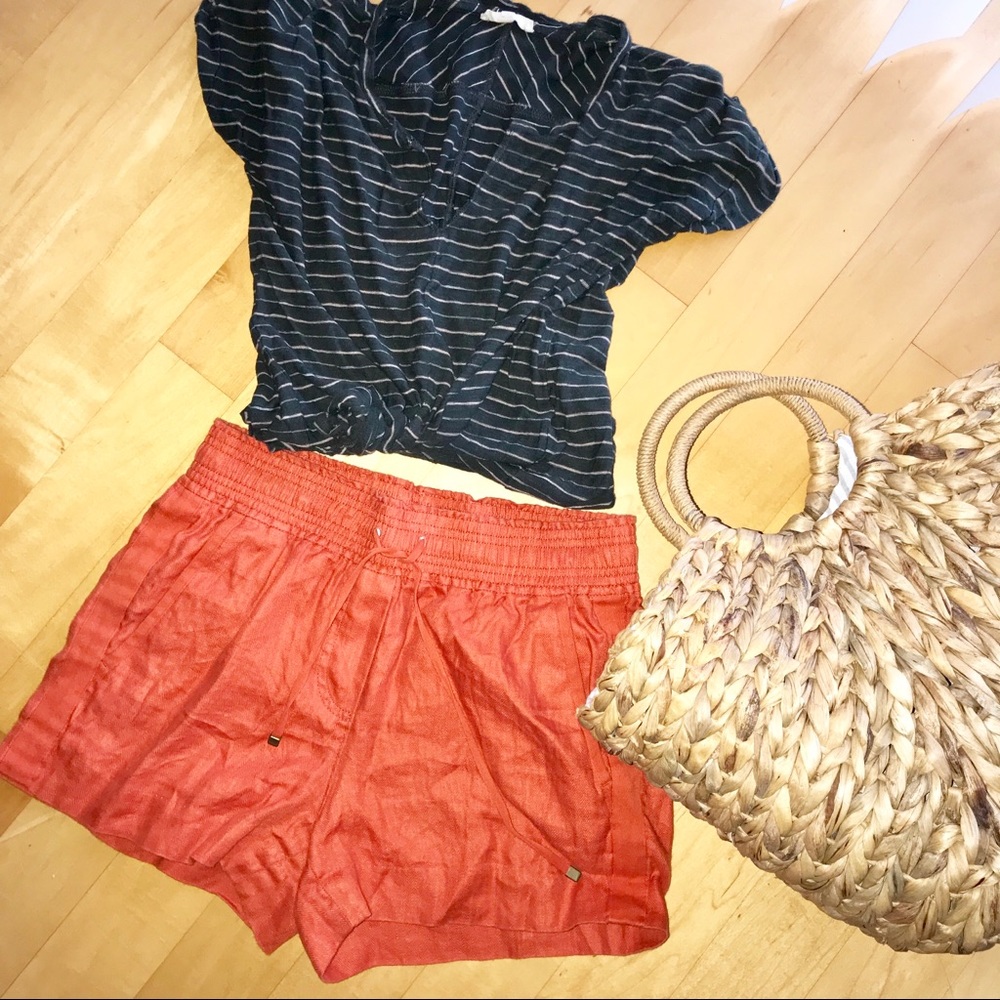 J. Crew Linen Drawstring Shorts
